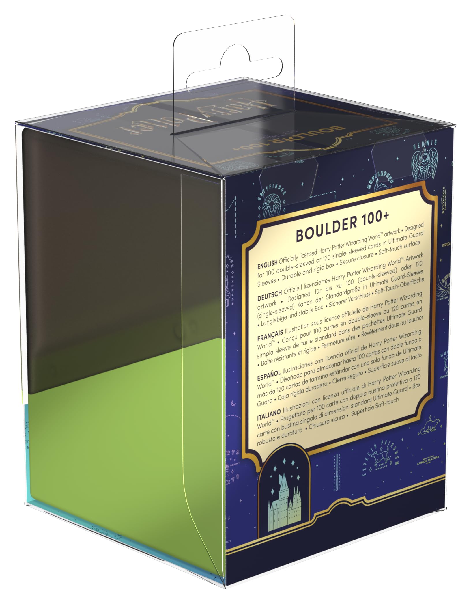 Ultimate Guard Boulder 100+ Harry Potter 4 Houses Slytherin Deck Box  UGD011617