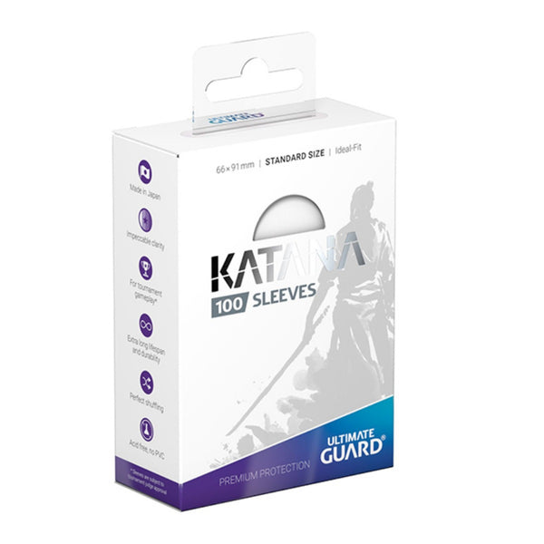 Ultimate Guard Card Sleeves Katana Sleeves Standard Size Transparent (100ct)
