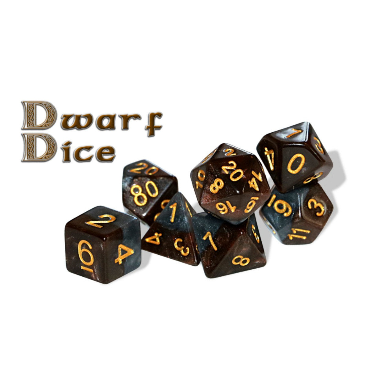 Gate Keeper Games and Dice Halfsies Dice Dwarf Dice 7 die Sets Role Playing Games GKG569