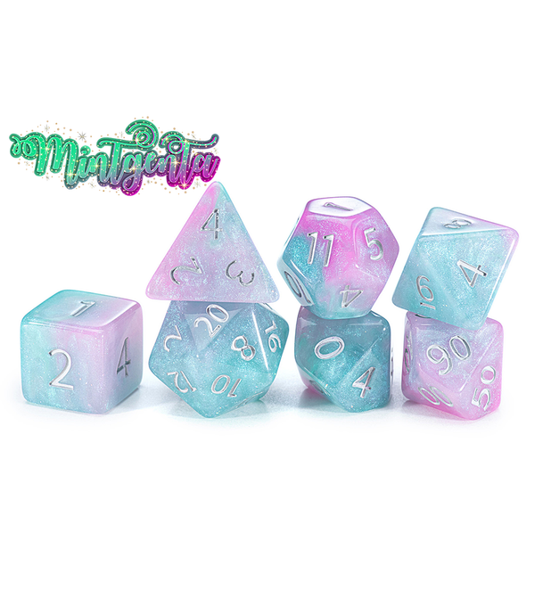 Gate Keeper Games and Dice Aether Dice Mintgenta 7 die Sets Role Playing Games GKGAE212