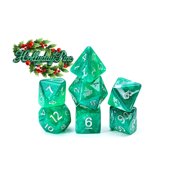 Gate Keeper Games and Dice Aether Dice Hollyday Pine Christmas 7 die Sets Role Playing Games GKGAE227