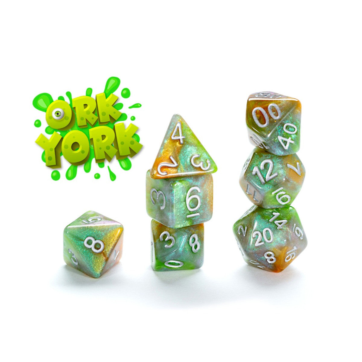 Gate Keeper Games and Dice Aether Dice Ork York 7 die Sets Role Playing Games GKGAE248