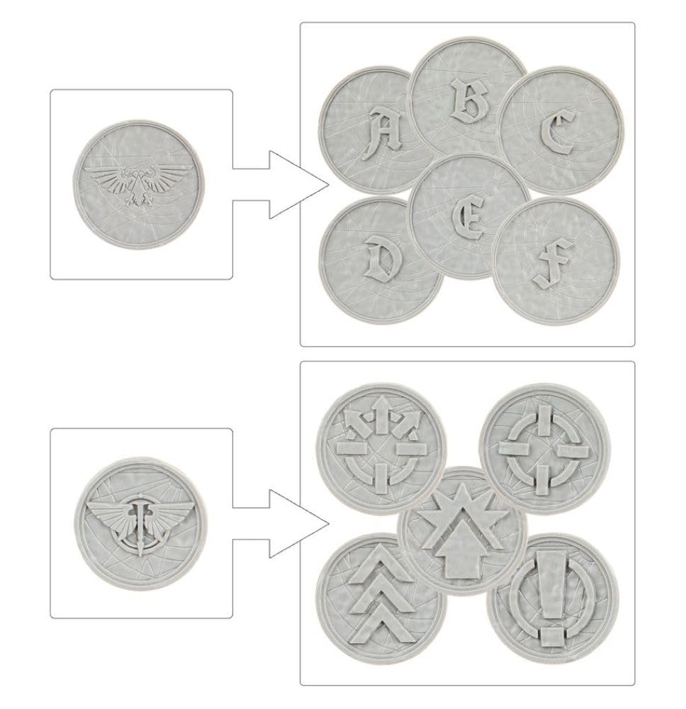 Games Workshop Horus Heresy Legions Imperialis Order Tokens And Objectives Markers Plastic Box 03-85