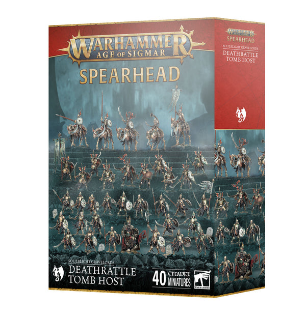 Games Workshop Warhammer Age Of Sigmar Soulblight Gravelords Spearhead Deathrattle Tomb Host Plastic Box 70-916