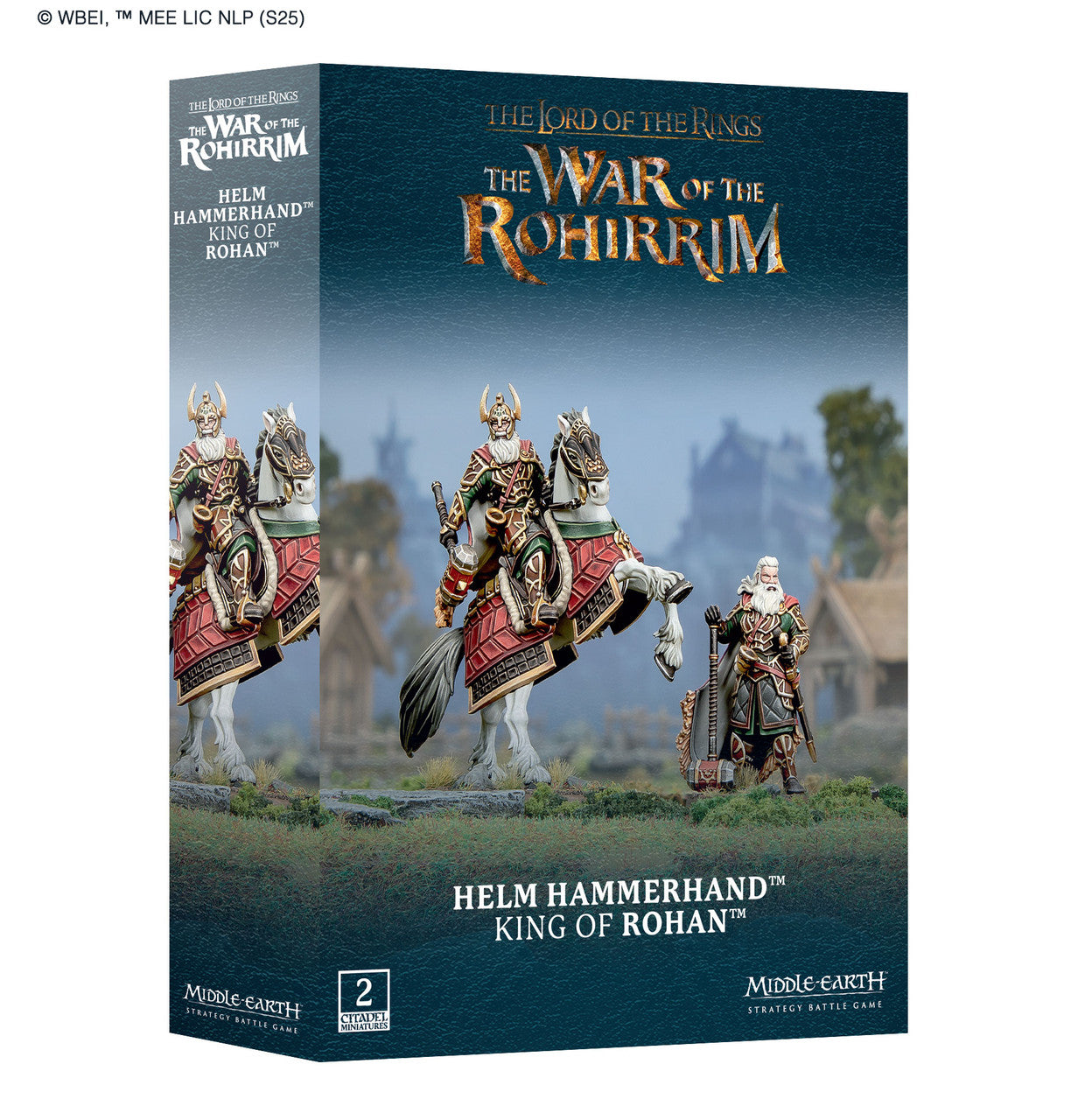 Games Workshop Lord Of The Rings Middle Earth Strategy Battle Game Helm Hammerhand King Of Rohan Plastic Box 30-100