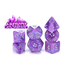 Gate Keeper Games and Dice Aether Dice Amethyst 7 die Sets Role Playing Games GKGAE557