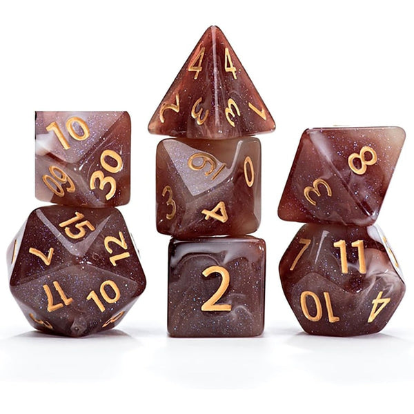 Gate Keeper Games and Dice Aether Dice Latte Dice 7 die Sets Role Playing Games GKGAE667