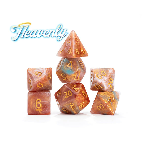 Gate Keeper Games and Dice Aether Dice Heavenly 7 die Sets Role Playing Games GKGAE703