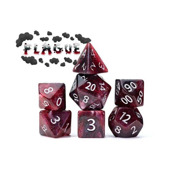 Gate Keeper Games and Dice Aether Dice Plague 7 die Sets Role Playing Games GKGAE871