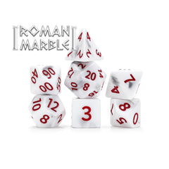 Gate Keeper Games and Dice Alea Simplex Dice Roman Marble 7 die Sets Role Playing Games GKGSG78
