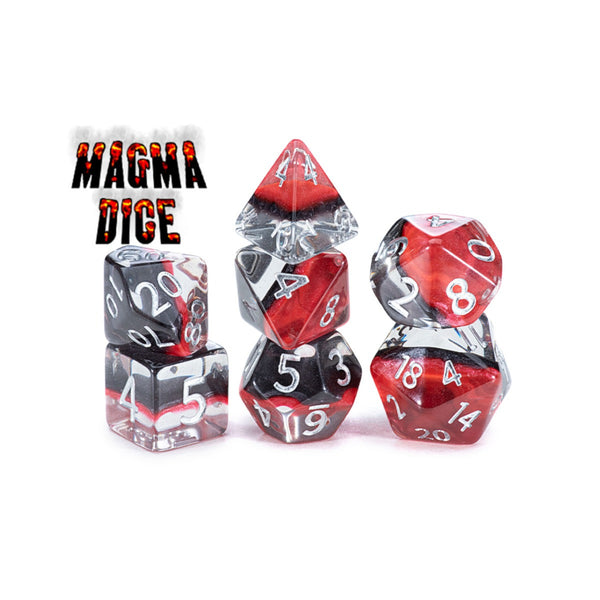 Gate Keeper Games and Dice Eclipse Dice Magma Dice 7 die Sets Role Playing Games GKGE0180