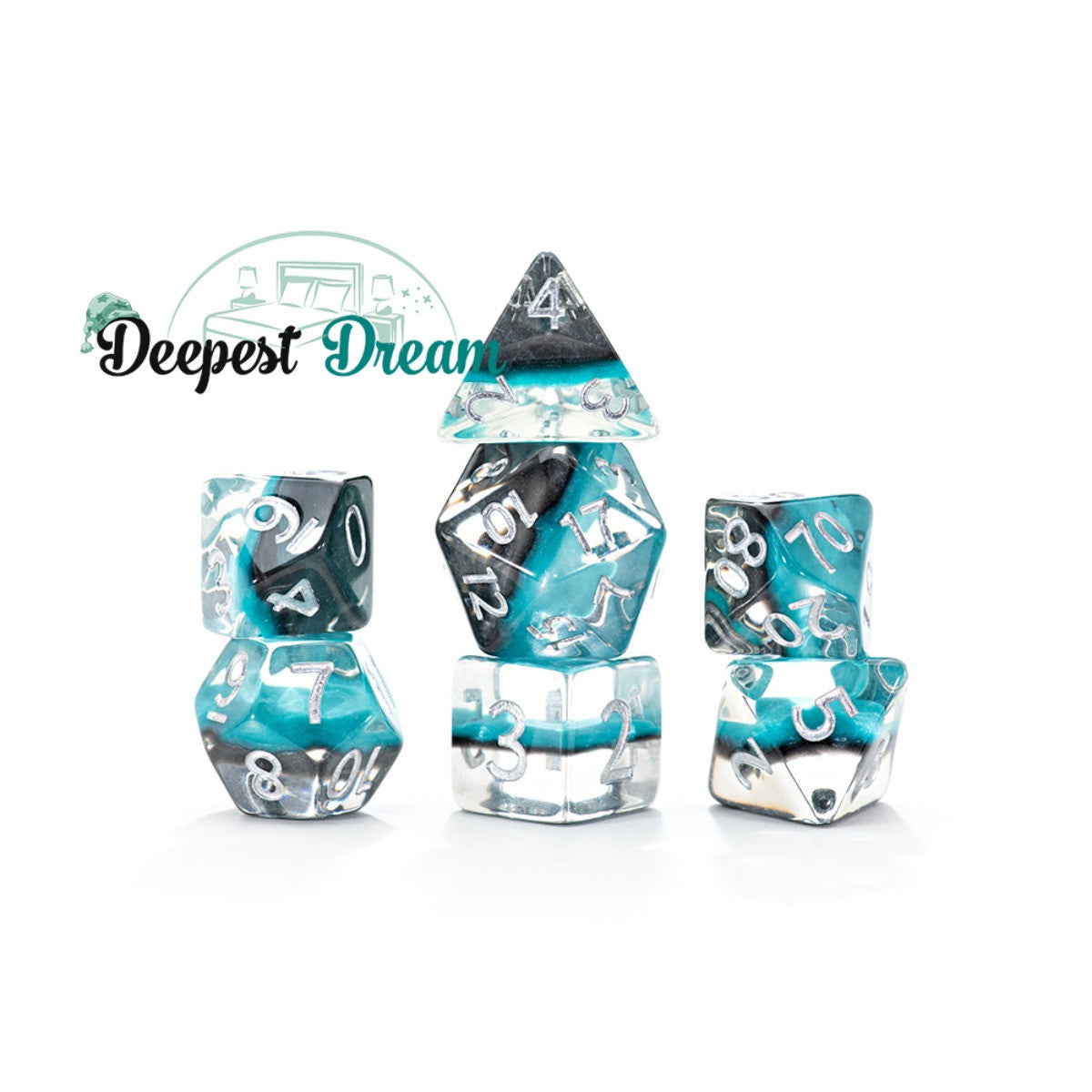 Gate Keeper Games and Dice Eclipse Dice Deepest Dream 7 die Sets Role Playing Games GKGE0380