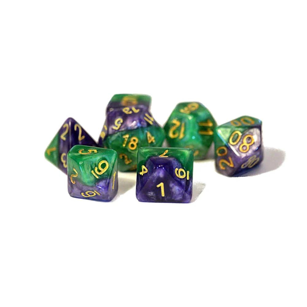 Gate Keeper Games and Dice Halfsies Dice Gamma 7 die Sets Role Playing Games GKGH525