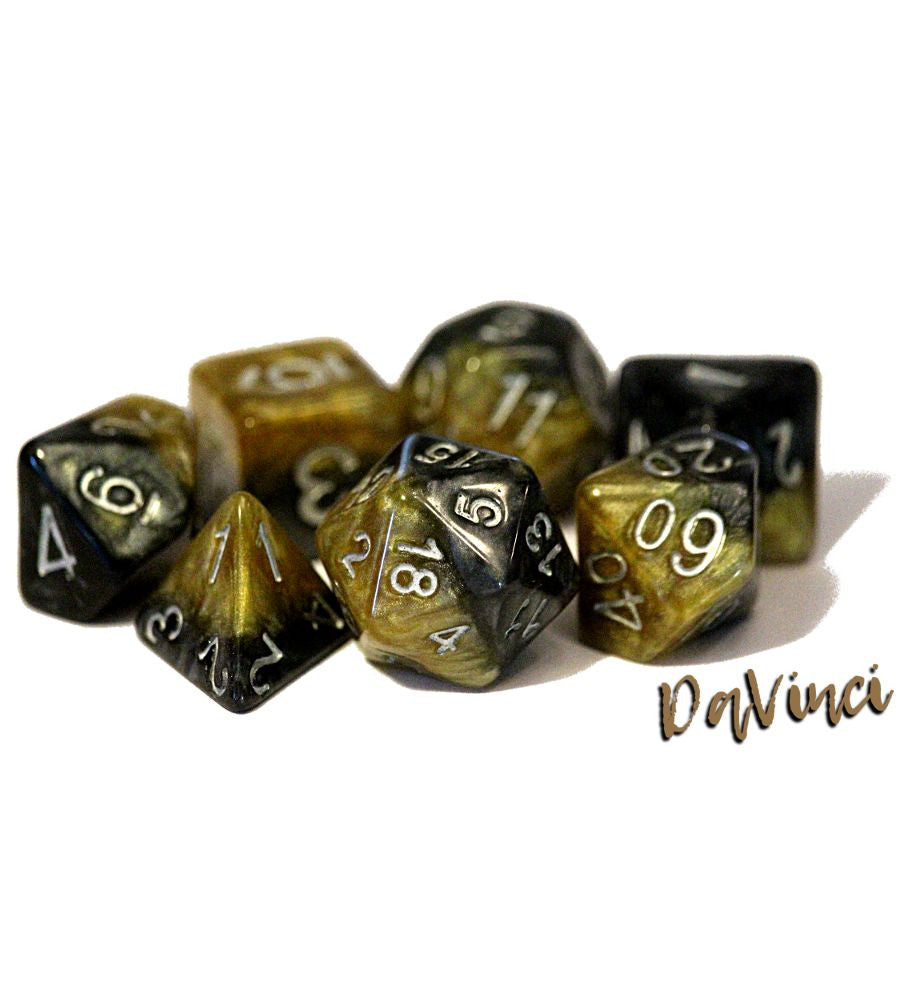 Gate Keeper Games and Dice Halfsies Dice DaVinci 7 die Sets Role Playing Games GKGH590