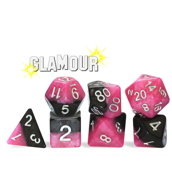 Gate Keeper Games and Dice Halfsies Dice Glamour 7 die Sets Role Playing Games GKGH18