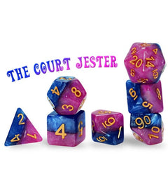 Gate Keeper Games and Dice Halfsies Dice The Court Jester 7 die Sets Role Playing Games GKGH13