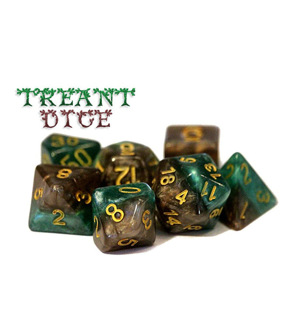 Gate Keeper Games and Dice Halfsies Dice Treant Dice 7 die Sets Role Playing Games GKGH226