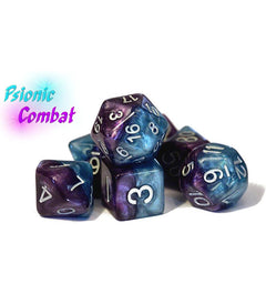 Gate Keeper Games and Dice Halfsies Dice Psionic Combat 7 die Sets Role Playing Games GKGH235