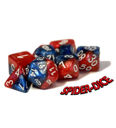 Gate Keeper Games and Dice Halfsies Dice Spider-Dice 7 die Sets Role Playing Games GKGH531