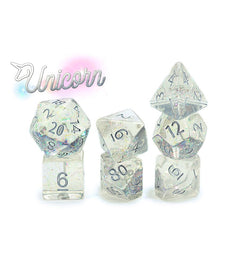 Gate Keeper Games and Dice Holographic Dice Unicorn 7 die Sets Role Playing Games GKGHL000