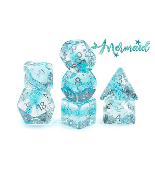 Gate Keeper Games and Dice Holographic Dice Mermaid 7 die Sets Role Playing Games GKGHL020