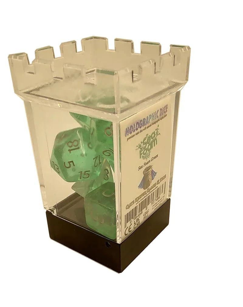 Gate Keeper Games and Dice Holographic Dice Sea Foam 7 die Sets Role Playing Games GKGHL2