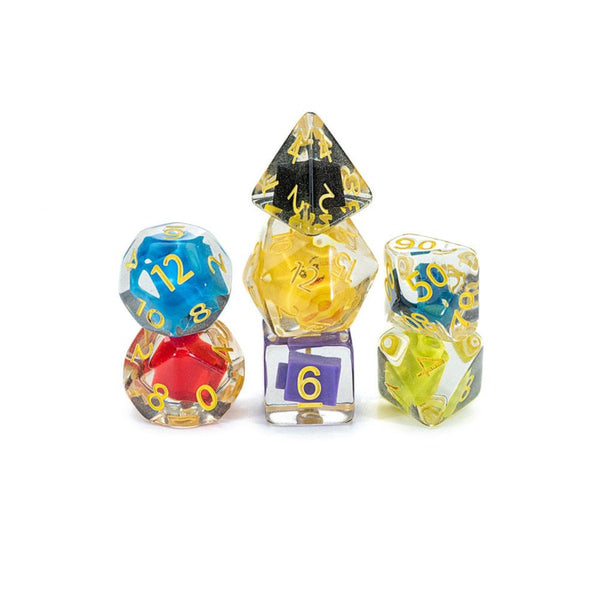 Gate Keeper Games and Dice Inclusion Dice Block Head 7 die Sets Role Playing Games GKGID4321