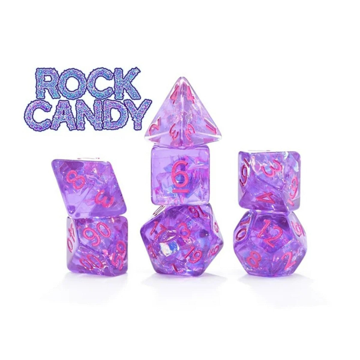 Gate Keeper Games and Dice Inclusion Dice Rock Candy 7 die Sets Role Playing Games GKGID51