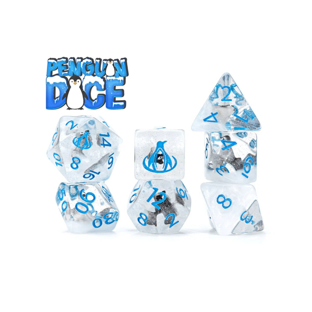 Gate Keeper Games and Dice Inclusion Dice Penguin Dice 7 die Sets Role Playing Games GKGID79