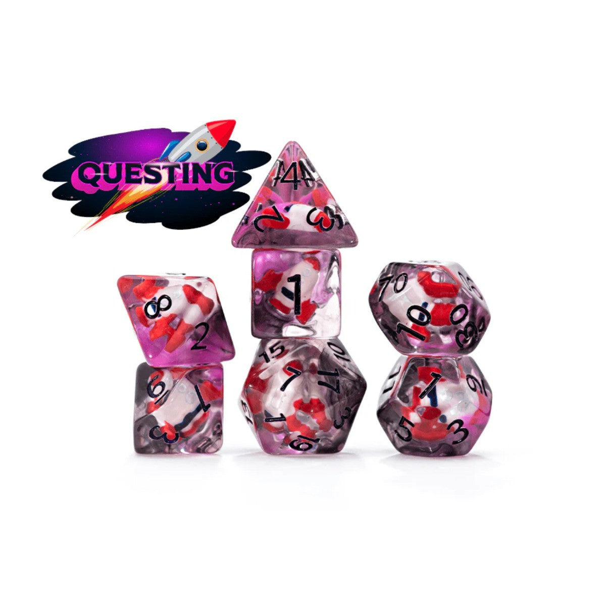 Gate Keeper Games and Dice Inclusion Dice Questing 7 die Sets Role Playing Games GKGID81