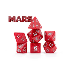 Gate Keeper Games and Dice Mercurial Dice Mars 7 die Sets Role Playing Games GKGMD1