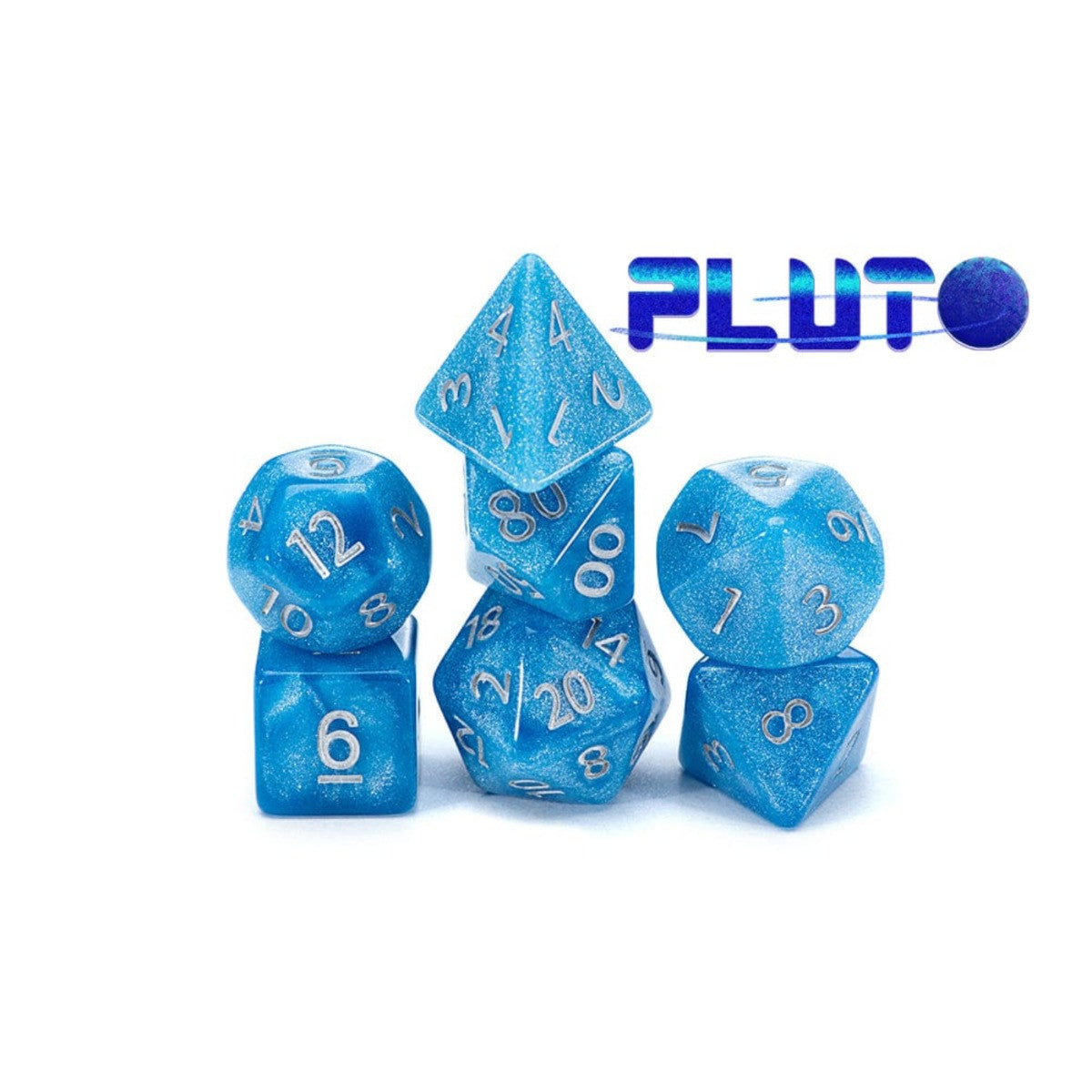 Gate Keeper Games and Dice Mercurial Dice Pluto 7 die Sets Role Playing Games GKGMD3