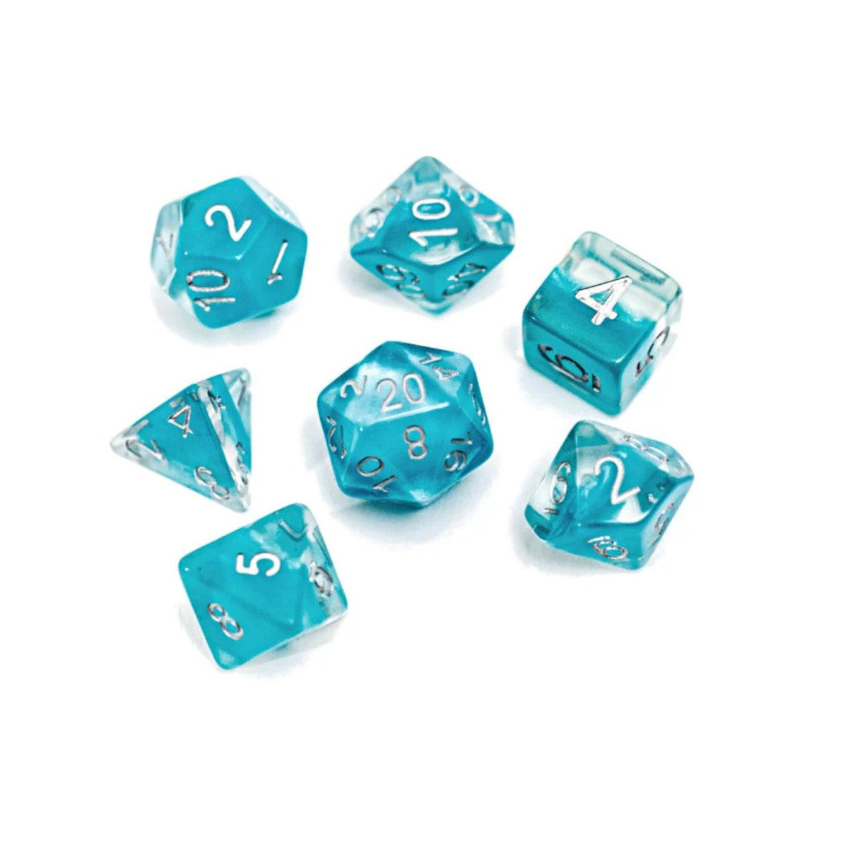 Gate Keeper Games and Dice Neutron Dice Glacier 7 die Sets Role Playing Games GKGN0302