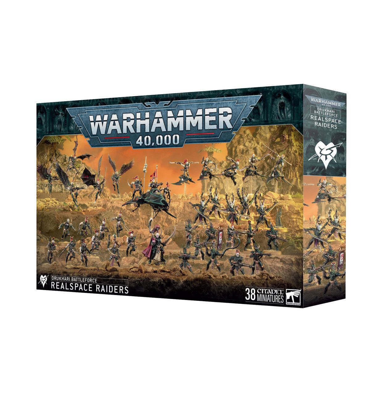 Games Workshop Warhammer 40K Drukhari Realspace Raiders Plastic Box 45-69