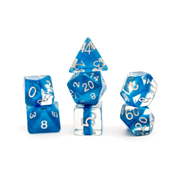 Gate Keeper Games and Dice Neutron Dice Power Teal 7 die Sets Role Playing Games GKGN030