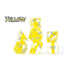 Gate Keeper Games and Dice Neutron Dice Yellow 7 die Sets Role Playing Games GKGN040
