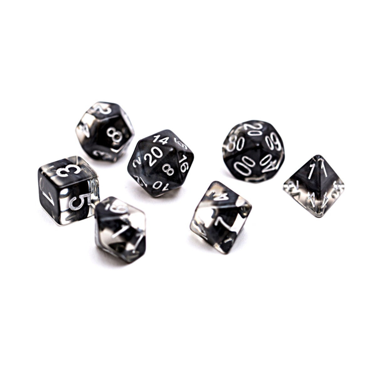 Gate Keeper Games and Dice Neutron Dice Smoke 7 die Sets Role Playing Games GKGN080