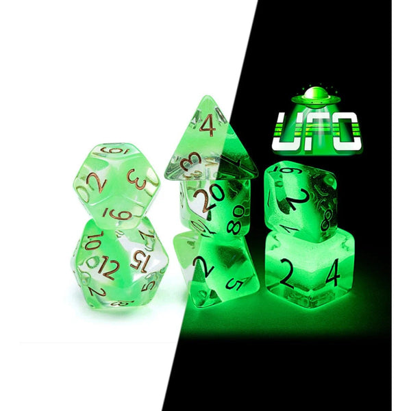 Gate Keeper Games and Dice Radiant Dice GID UFO 7 die Sets Role Playing Games GKGR020