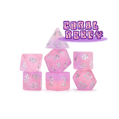 Gate Keeper Games and Dice Sea Glass Coral Reef 7 die Sets Role Playing Games GKGSGL15