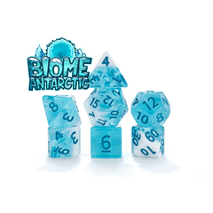 Gate Keeper Games and Dice Flowstone Dice Antarctic Biome 11 Dies Sets Role Playing Games GKGFS37-11d