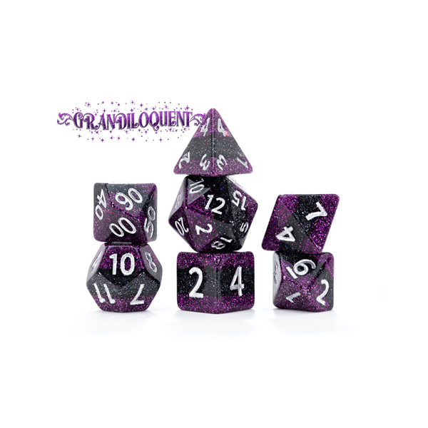 Gate Keeper Games and Dice Glitter Bomb Grandiloquent 12d6 Dies Sets Role Playing Games GKGGB585-12d6