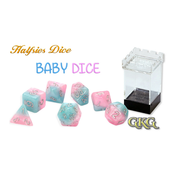 Gate Keeper Games and Dice Halfsies Dice Baby Dice 11 Dies Sets Role Playing Games GKGH31-11d