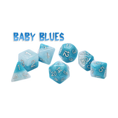 Gate Keeper Games and Dice Halfsies Dice Baby Blues 11 Dies Sets Role Playing Games GKGH33-11d