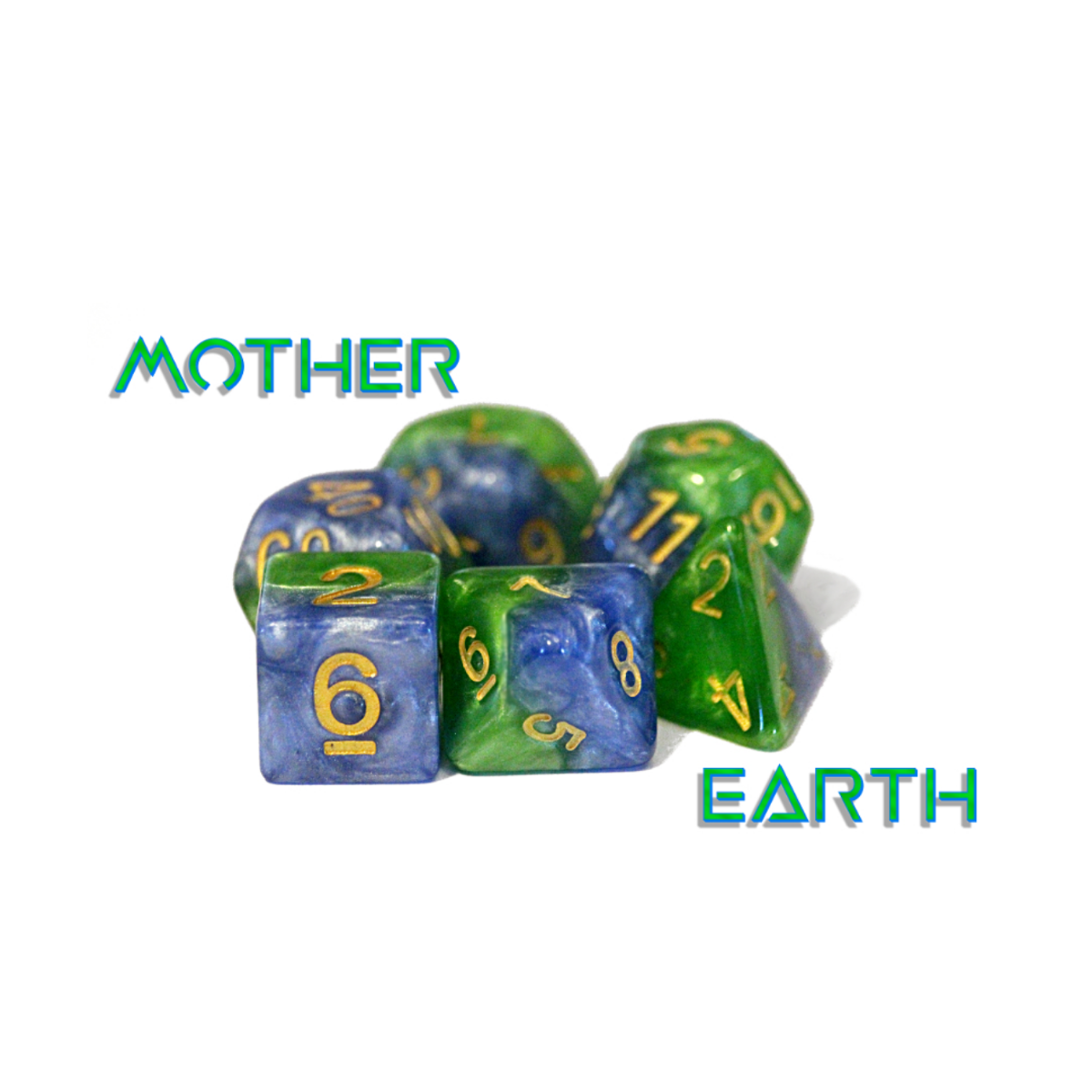 Gate Keeper Games and Dice Halfsies Dice Mother Earth 10d10 Dies Sets Role Playing Games GKGH523-10d10