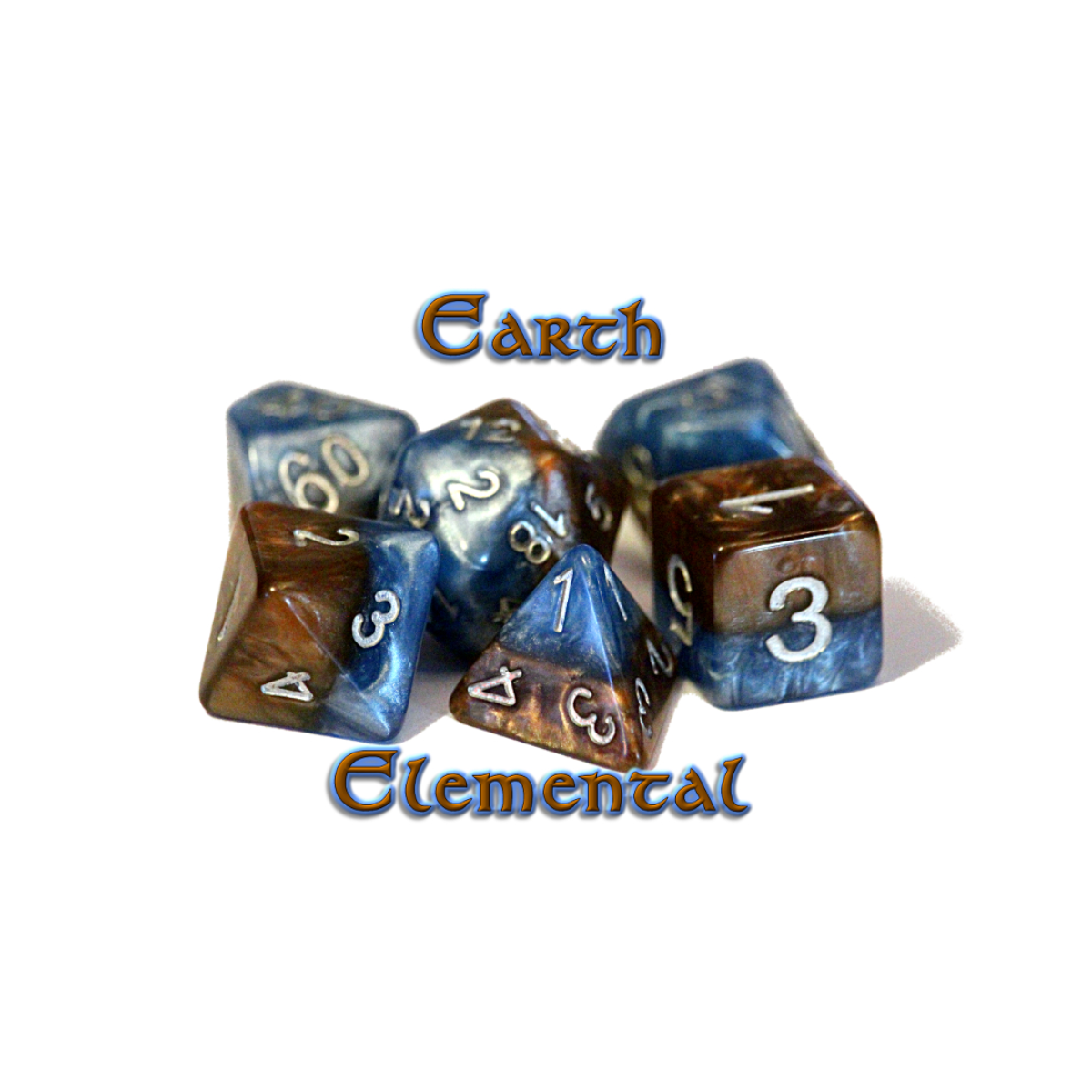 Gate Keeper Games and Dice Halfsies Dice Earth Elemental 10d10 Dies Sets Role Playing Games GKGH536-10d10