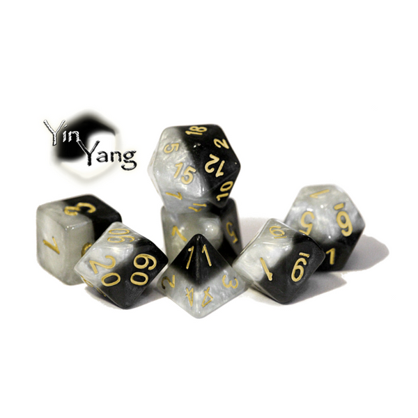 Gate Keeper Games and Dice Halfsies Dice Yin Yang 12d6 Dies Sets Role Playing Games GKGH578-12d6