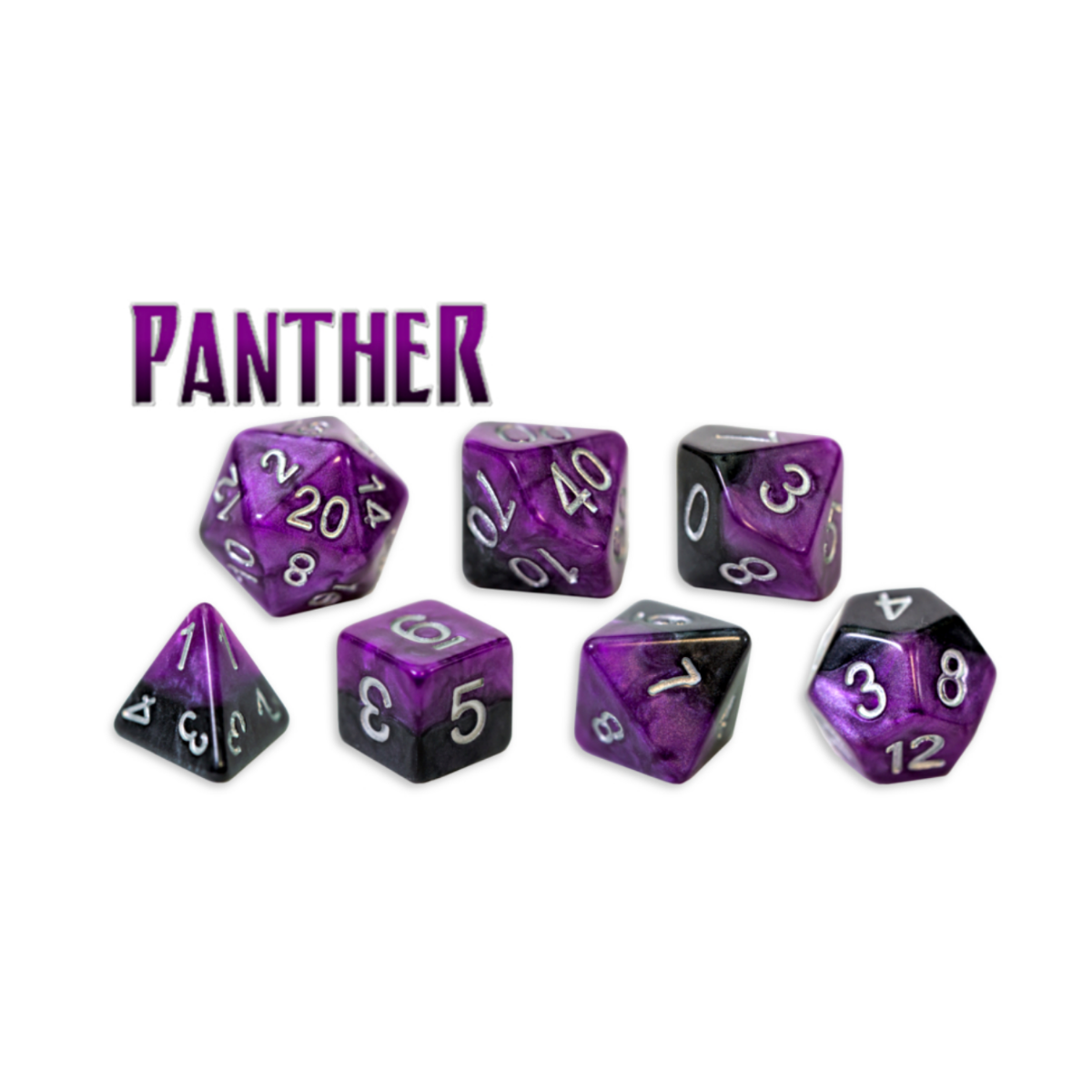 Gate Keeper Games and Dice Halfsies Dice Panther 10d10 Dies Sets Role Playing Games GKGH58-10d10