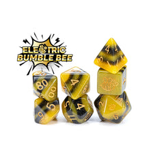 Gate Keeper Games and Dice Sui Generis Dice Electric Bumble Bee 7 die Sets Role Playing Games GKGSG08080