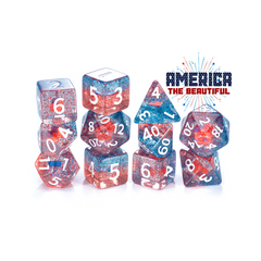 Gate Keeper Games and Dice Inclusion Dice America the Beautiful 10d10 Dies Sets Role Playing Games GKGID173-10d10