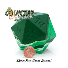 Gate Keeper Games and Dice Random EnCounter Counter Attack 58mm Silicone DieRole Playing Games GKGRENC227